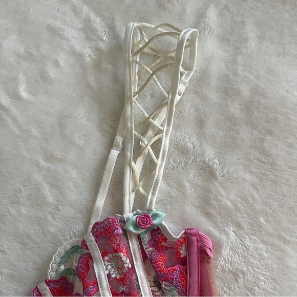 For Love & Lemons Festival Floral Underwire Bra 34C - Picture 2 of 4